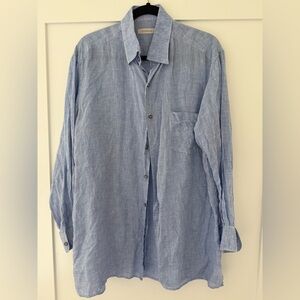 Ermenegildo Zegna Light Blue Casual Button Down Shirt